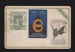 Flugpostkarte anlässlich der Flugpost Dresden- Leipzig von Dresden ...