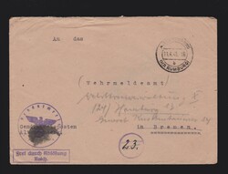 Brief alli. Besetzung DR Dienstpost als Überroller von Altehrenberg ...