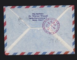 Brief Berlin MeF Mi.6x 230 per Luftpost und Eilboten mit ...