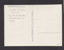 2 Maximumkarten BRD Mi.139, 140 mit Sonderstempel „Lübeck 31.8 ...