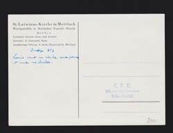 Maximumkarte Saarland Mi.303 Volkshilfe St. Lutwinus- Kirche in ...