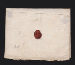 alter Schnörkelbrief von Stuttgart 1658 gelaufen, Brief ohne Inhalt