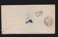 Brief Preußen (Auslandsbrief) von Aachen nach USA New Jersey vom 6.6 ...