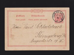 Ganzsache dt. Kolonie Deutsch- Ostafrika Vorläufer- Karte VP25 von ...