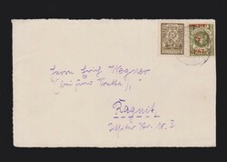 Briefvorderseite Memelgebiet Mi.174 und Litauen Mi.189 ...