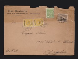 Brief Memelgebiet Mi.2x 176 und Litauen Mi.158, 210 von Klaipeda nach ...