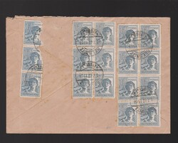Brief alli. Besetzung 10fach MeF Mi.17x 947 (3 Marken abgefallen) mit ...