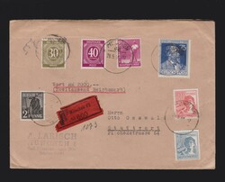 Wertbrief alli. Besetzung Mi.928, 929, 943, 947, 953, 954, 964 von ...