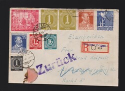 Brief alli. Besetzung 10fach (SBZ) Mi.911ZF, 919ZF, 923ZF, 936ZF, ...