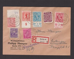 Brief SBZ Mi.3A, 11, 33x, 132 (Plattenfehler 132II „Fleck am C“), ...