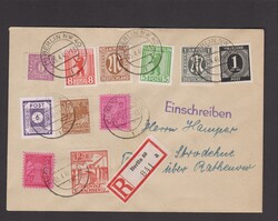 Brief SBZ Mi.1A, 3A, 9, 11, 19, 37y, 62, 88, alli. Besetzung Mi.911 ...