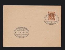 Beleg BRD Mi.124 mit Schiffpost- Stempel „Schiffpost Köln- Mainz ...