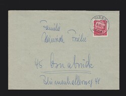 3 Briefe BRD Mi.183y, 2x 185y Lumogen gelaufenAutomatically generated ...