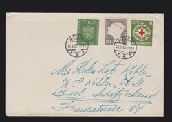 Brief BRD Mi.163- 165 von Köln nach Schweiz Basel vom 18.5.1953 ...