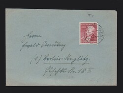 Brief BRD EF Mi.158 von Warburg nach Berlin- Steglitz vom 10.10.1952 ...
