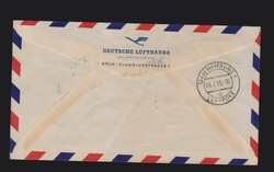 Brief BRD Mi.205- 208 per Luftpost Erstflug München- Hamburg mit ...