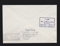 Brief Saarland Mi.352, 359- 361 per Luftpost von Saarbrücken 8.6 ...