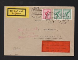 Brief DR Mi.2x 378, 379 per Luftpost als Erstflug von Goslar nach ...