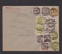 Brief DR Mi.4x 324A, 2x 325A, 3x 325B, 4x 326A, 327A als ...