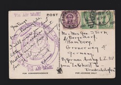 Ansichtskarte USA Farmingdale Mi.2x 280 mit Luftschiff Zeppelin LZ127 ...
