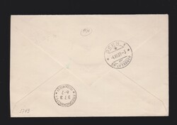 Brief Island Mi.147, 149 per Einschreiben mit Luftschiff Zeppelin ...