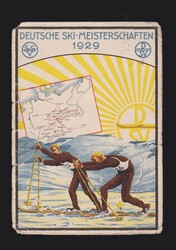 seltene Sonderkarte zu den Deutschen Ski- Meisterschaften 1929 in ...