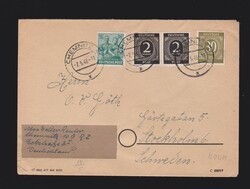Brief alli. Besetzung Mi.2x 912, 928, 949 von Chemnitz nach Schweden ...