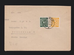 Brief alli. Besetzung Mi.927, 932 von Dresden nach Schweden Stockholm ...