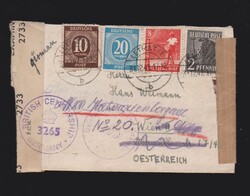 Brief alli. Besetzung Mi.918, 924, 943, 945 (1x Mi.918 entfernt) von ...