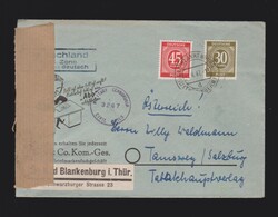 Brief alli. Besetzung Mi.928, 931 von Blankenburg nach Österreich ...