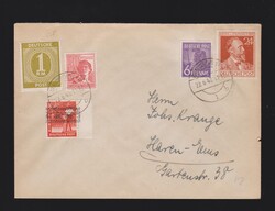 Brief Bizone 10fach Mi.38I und alli. Besetzung Mi.936, 944, 953, 963 ...