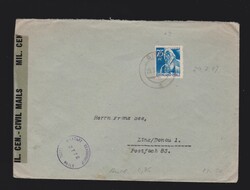 Brief franz. Zone Pfalz EF Mi.13 von Diez nach Österreich Linz vom ...