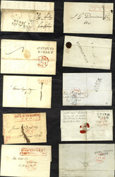150340: Great Britain, Region Edinburgh (EH) - Covers bulk lot