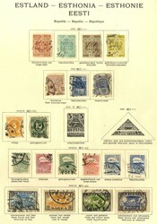 7090: Sammlungen und Posten Baltische Staaten - Sammlungen