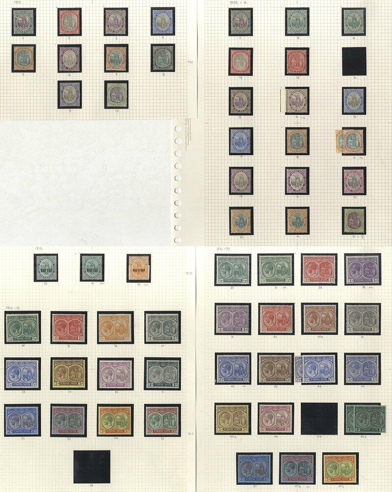 1903-54 M range on leaves incl. 1903 to 5s, 1905 to 5s with 'a' ...