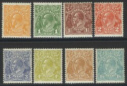 1750100: Australia filigrana KGV - CofA