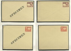 POSTAL STATIONERY QV to KGVI collection of unused items housed in a ...