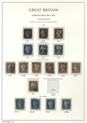 2865140: Grossbritannien 1854-70 Line Engraved gezähnt - Sammlungen