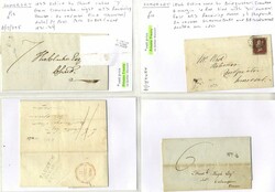 SOMERSET (TAUNTON) penny post 1828-46 mainly stampless covers used ...