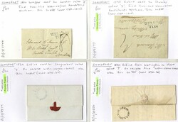 SOMERSET (WELLINGTON) mainly stampless covers with marks incl. ...