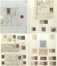 STIRLINGSHIRE 1835-1960's collection on leaves comprising approx 18 ...