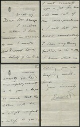 H.R.H EDWARD PRINCE OF WALES 1929 July 20th hand written letter (4 ...