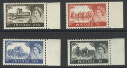 1958 1st DLR Castle set, UM (marginals), SG.536/9a
