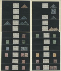 1853-1904 M &amp; U collection in a hingeless album, we see a group ...