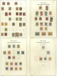 1866-1915 useful collection of mainly U on leaves with 1872 SG.6, ...