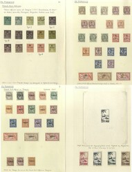 MOROCCO 1891-1962 collection written up on leaves in a binder, mostly ...