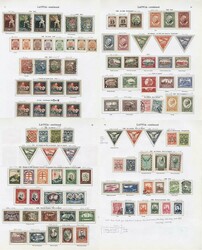 1918-39 M & U collection on printed leaves, a fine & comprehensive ...