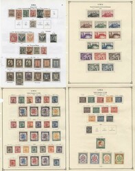 1912-55 collection on printed leaves with earlier M incl. 1912 45c, ...