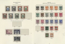 1937-50 (circa) good to VFU collection on leaves incl. Straits 1937 ...