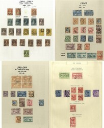 1856-1966 U collection on leaves in a Paragon binder with 1856 1d ...